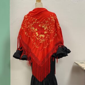 MANTÓN ROJO LOW COST