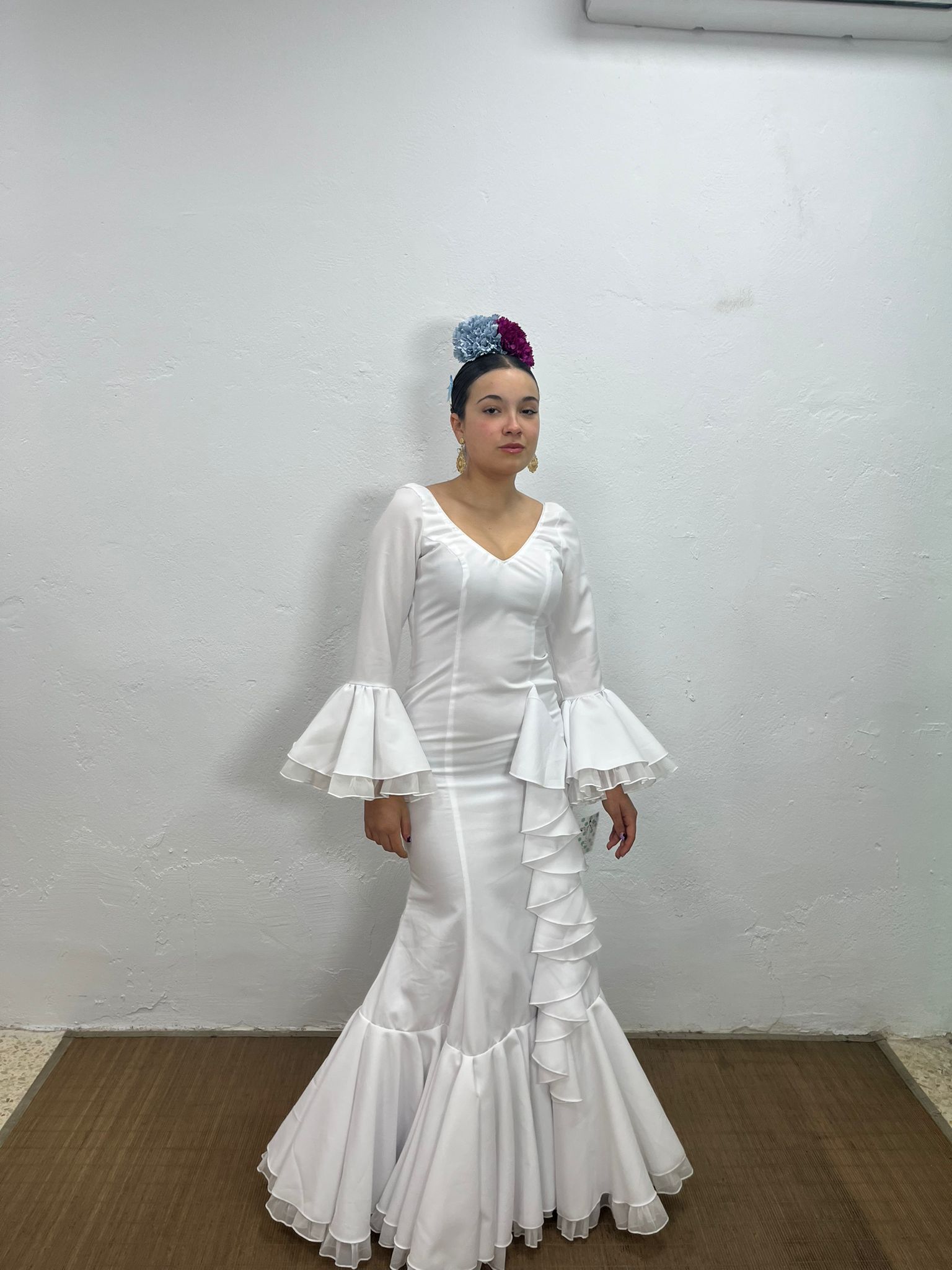 VESTIDO CASCADA BLANCO - Imagen 3