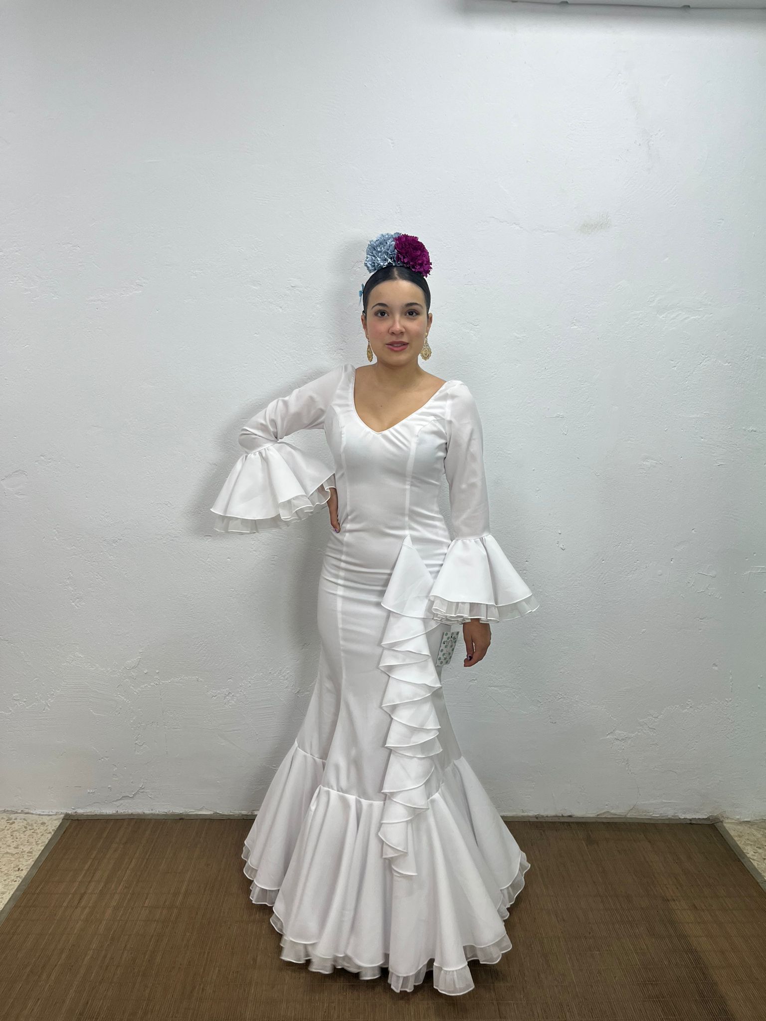 VESTIDO CASCADA BLANCO - Imagen 4