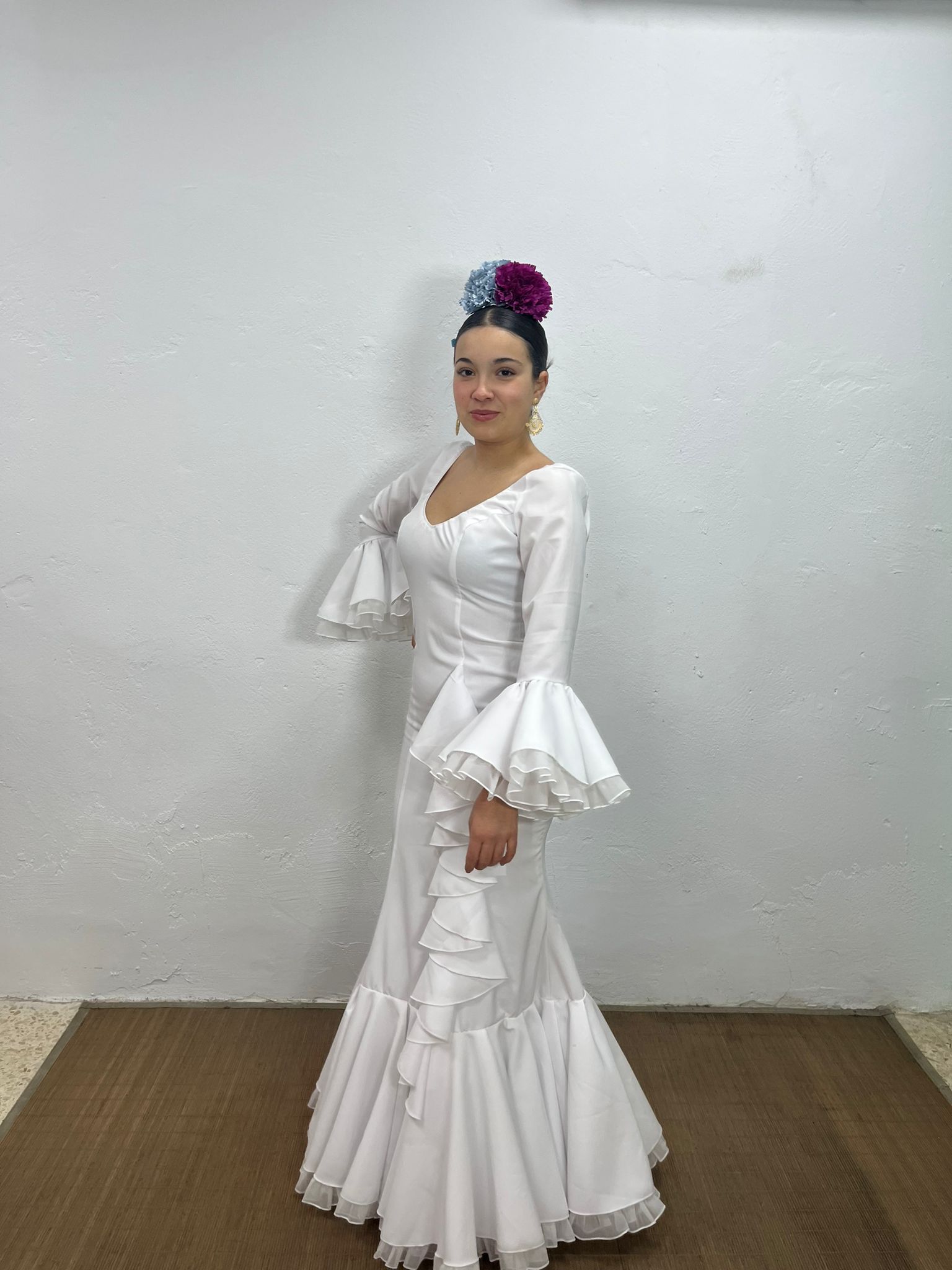 VESTIDO CASCADA BLANCO - Imagen 5