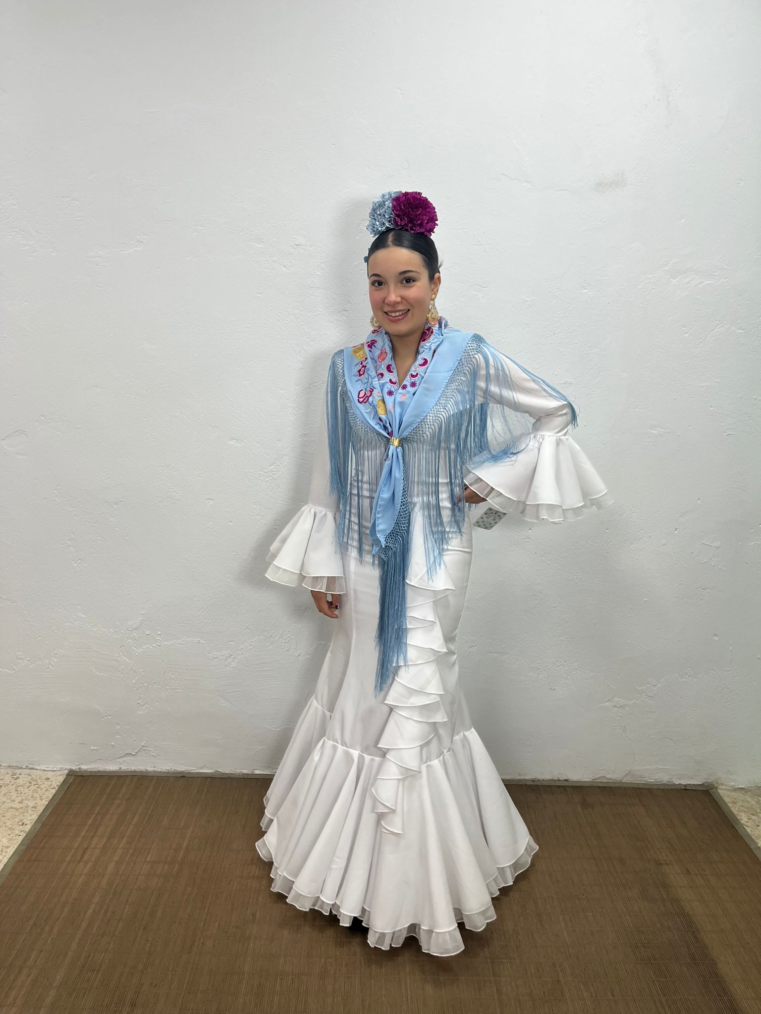 VESTIDO CASCADA BLANCO - Imagen 6