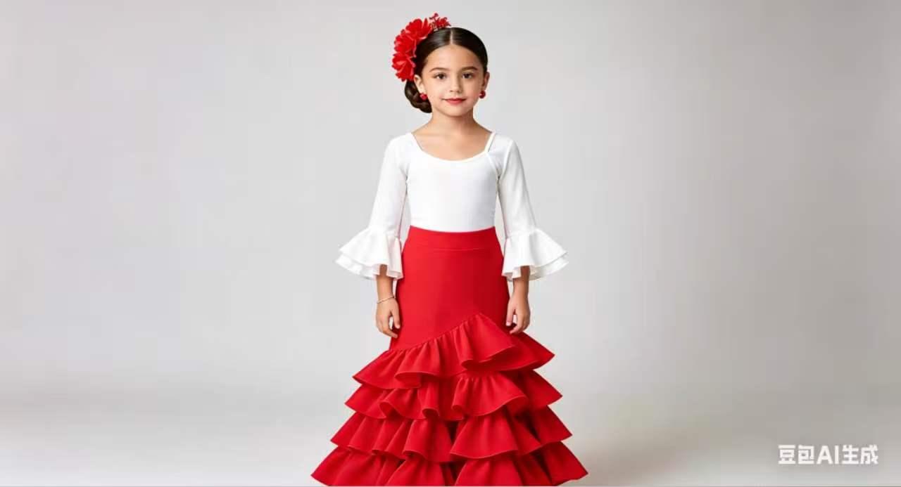 FALDA 4 VOLANTES NIÑAS - Imagen 3