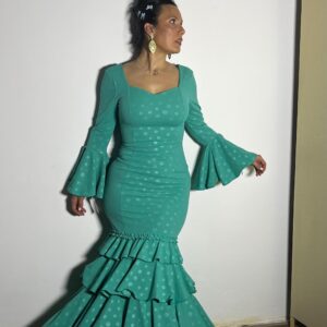 VESTIDO 3 VOLANTES LUNAR MARCADO