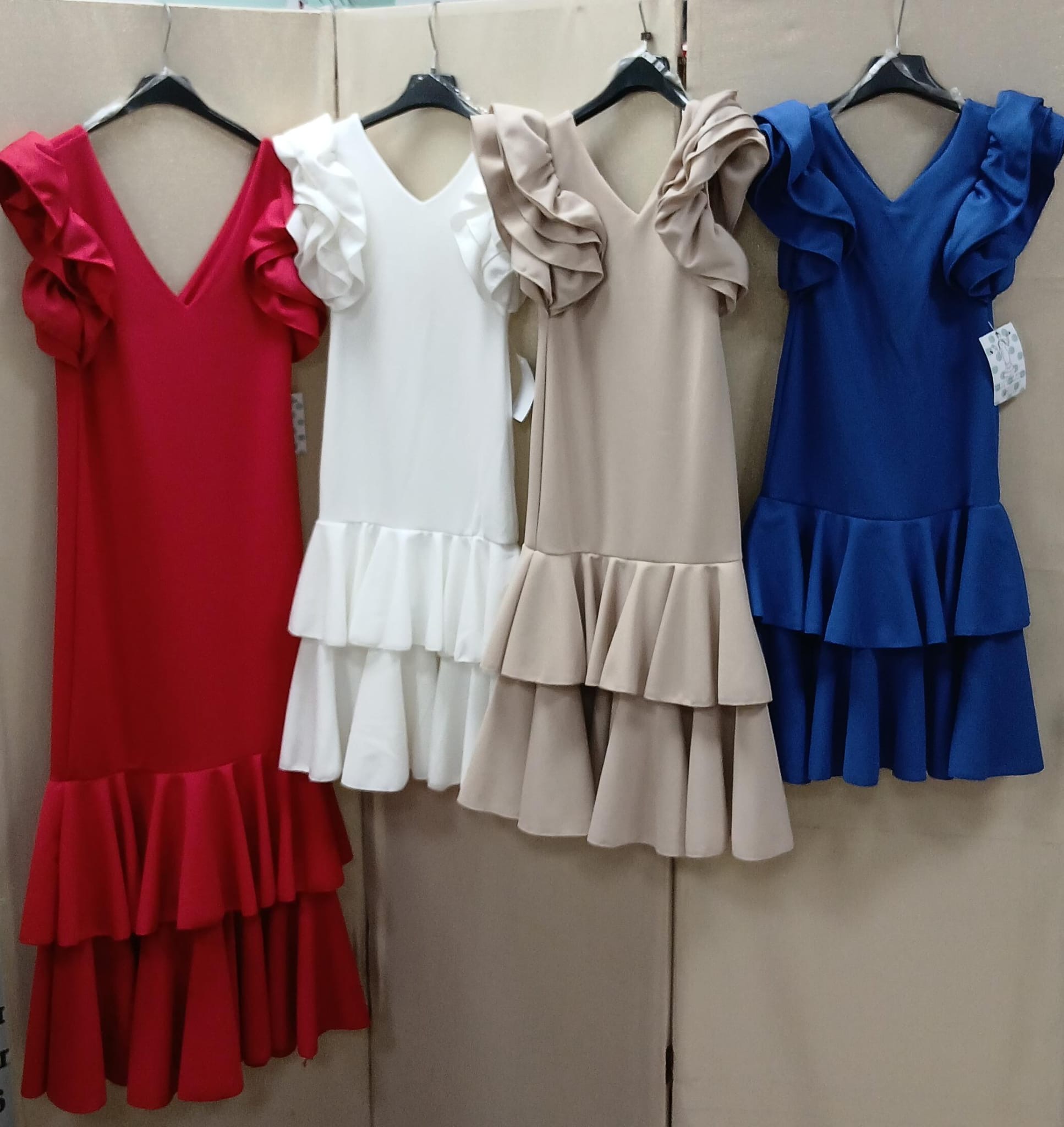 VESTIDO NIÑA VOLANTES SIN CANCÁN