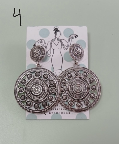 PENDIENTES COLOR PLATA - Imagen 6