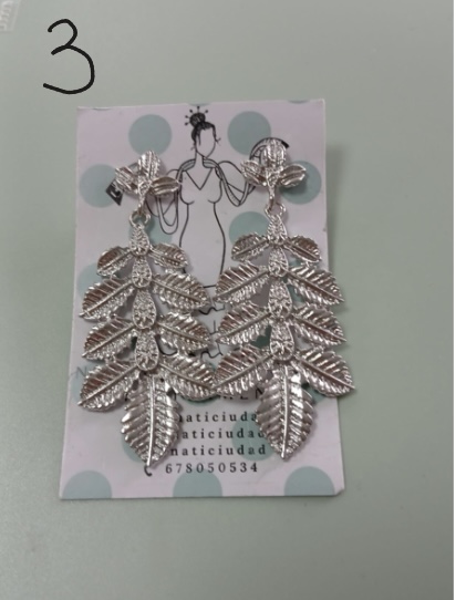 PENDIENTES COLOR PLATA - Imagen 5