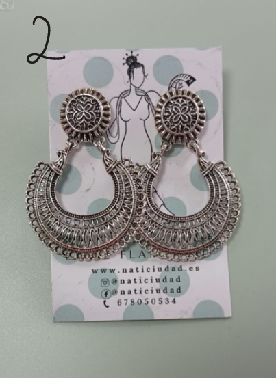 PENDIENTES COLOR PLATA - Imagen 4