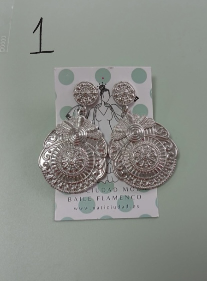 PENDIENTES COLOR PLATA - Imagen 3