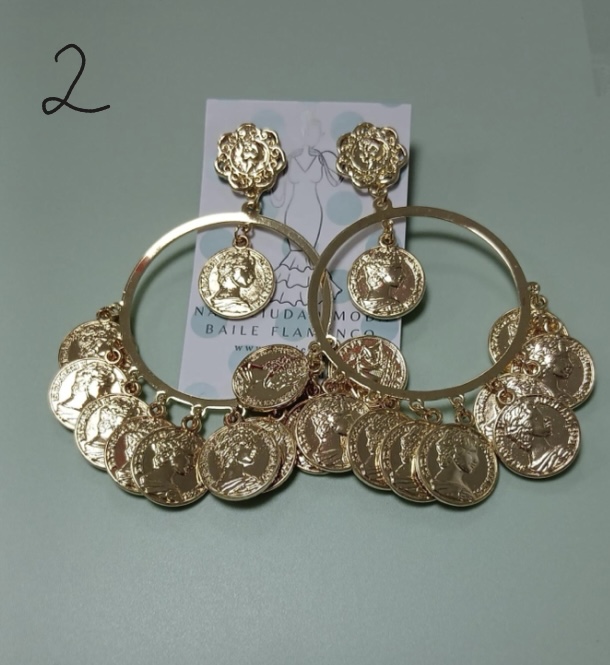 PENDIENTES MONEDAS - Imagen 3