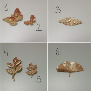 BROCHES COLOR ORO