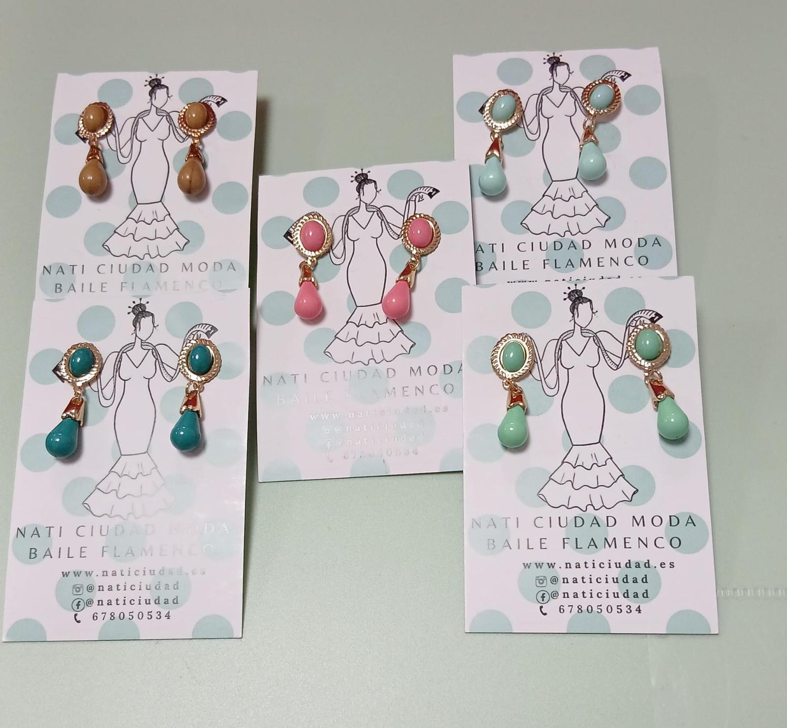 PENDIENTES CORALES NIÑA